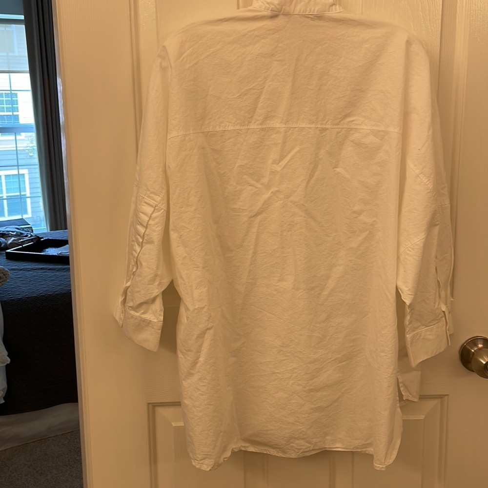 Whit Poplin Button Down - image 4